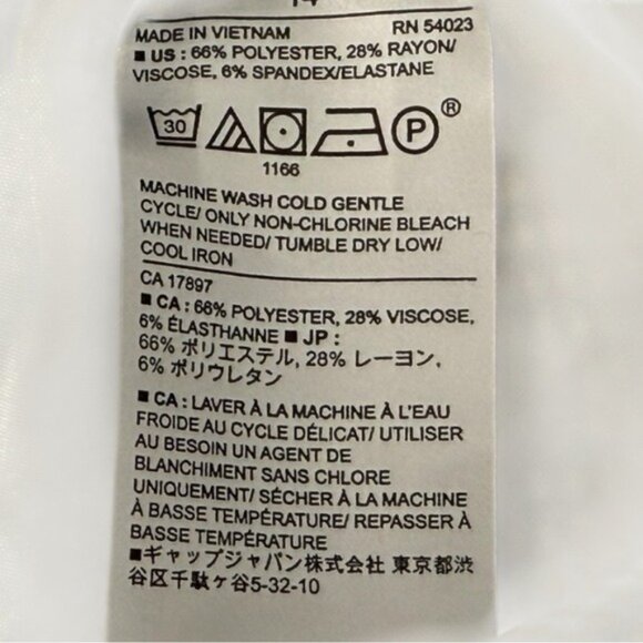 Banana Republic Hayden Pants Gray Micro Houndstooth Stretch Trousers Size 14 - Picture 10 of 10